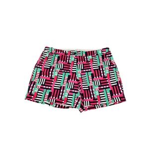 Crown & Ivy High Waist Pink and Green Shorts